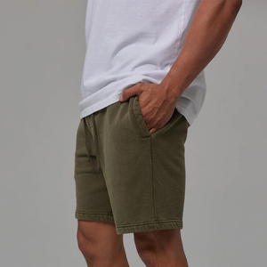 Pantalones cortos de algodón y forro polar personalizados al por mayor para hombre, con estampado digital, transpirables, con cintura elástica, en venta. - Product Image 2