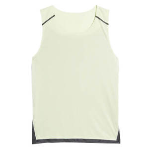 เสื้อกล้ามออกกำลังกายผู้ชายแบบ Racerback ยืดได้สี่ทิศทาง เสื้อกีฬาฟิตเนสพรีเมียม พร้อมตัวเลือกการสกรีนแบรนด์ - Product Image 1