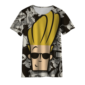 T-shirt imprimé par sublimation intégrale, motif dessin animé, unisexe, haut de gamme, OEM ODM, polyester, haute qualité, imprimé sur mesure, fabrication en usine - Product Image 1