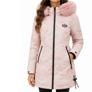 Abrigo Parka con Capucha de Piel Sintética para Mujer, con Acolchado Cálido de Primera Calidad, Exterior Impermeable y Forro Interior Transpirable y Cómodo - Product Image 1