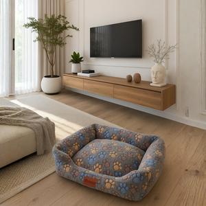 Cuccia per Animali Yommy con Design a Impronta di Zampa o Cuore, Tessuto Morbido in Flanella, Base Antiscivolo, 3 Misure S (42x55 Cm) M - Product Image 4