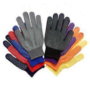 ถุงมือทำงานเคลือบสีน้ำเงิน ด้านหลังถักสีขาว พร้อมขอบสีน้ำเงิน สำหรับใช้งานในอุตสาหกรรม - Product Image 2