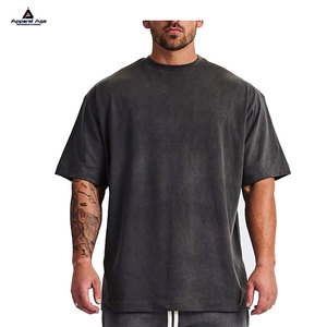 Oversize Men'S Fitness Sport T-Shirt Gym O-Neck Design Plain Sportswear <b>Tshirt</b> Custom Logo Mock Neck <b>Tshirt</b> for Men - Product Image 1