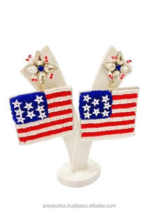 Pendientes de Aro con Cuentas Geométricas Bohemias para Fiesta, Hechos a Mano, Joyería de Destaque para Carnaval, Festival, Disfraces y Atuendos - Product Image 3