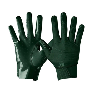 Gants de football américain respirants avec protection renforcée des doigts, antidérapants, ajustables pour hommes - Product Image 1