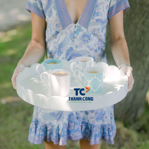 PLATEAU DE SERVICE LAQUÉ-PLATEAUX DE SALLE DE BAIN LAQUÉ de luxe du Vietnam Conceptions personnalisables de haute qualité Expédition rapide - Product Image 1