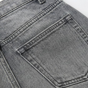 Shorts de Mezclilla de Cintura Alta para Mujer, Holgados, Transpirables, Lavados, Suaves, Elásticos, de Algodón, Casuales, para Verano, Estilo Urbano a la Moda - Product Image 5