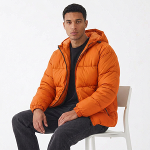 Custom Men's <b>Packable</b> Puffer <b>Jacket</b> Lightweight Quilted Winter Coat Warm Outdoor Travel Clothing Wholesale Supplier - Product Image 5
