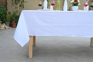 Large Cotton Tablecloth Wrinkle Free Classic Tableware for Home Hotel Restaurant Cafe <b>Kitchen</b> and Dining Farmhouse Decor - Product Image 5