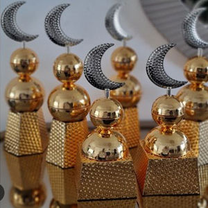 Decoraciones Modernas para el Hogar, Nuevo Diseño para Ramadán, Estilo Turco, Hecho a Mano, Chapado en Oro Francés Brillante, Mezquita Árabe - Product Image 2