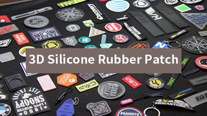 Logotipo 3D de goma de PVC en relieve respetuoso con el medio ambiente OEM - Product Image 3