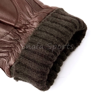 Mitaines en cuir imperméables et respirantes chauffées électriquement pour hommes, pour le ski et le snowboard, couleur personnalisée, compatibles avec les écrans tactiles - Product Image 4