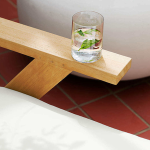 Juego de Muebles de Jardín de Lujo para Patio, Tumbona con Estructura de Madera de Teca para Exteriores, Muebles de Hotel - Product Image 5