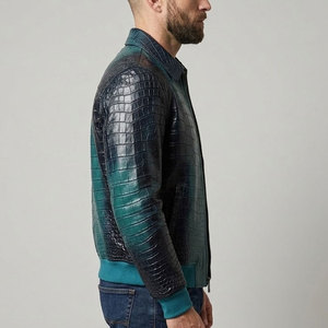 Veste en cuir élégante pour homme, matériau durable, coupe confortable, idéale pour l'hiver, style formel et décontracté - Product Image 6