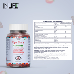 Eye Care <b>Gummies</b> with Omega 3 DHA Lutein & Zeaxanthin Daily Eye Nutrition <b>Gummies</b> for Adults and Teens Antioxidant Formula - Product Image 3