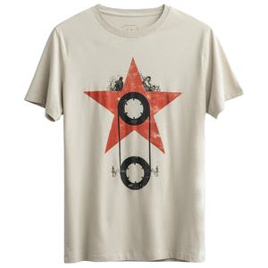 T-shirt à col rond 100% coton à manches courtes personnalisé imprimé T-shirt tricoté anti-boulochage pré-lavé pré-rétrécissement T-shirt décontracté pour hommes - Product Image 2