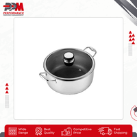 Penjualan Grosir Set Panci dan Wajan Stainless Steel Berkualitas Tinggi, Kompatibel dengan Induksi, Ramah Lingkungan, Desain Modern >20 Buah