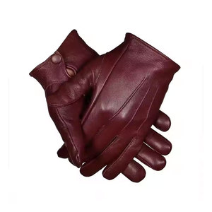 Leather Gloves Breathable Durable Protective Handwear for Engineering Manufacturing and Utility Workers - Product Image 1