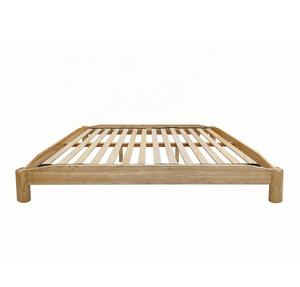 Lit en bois de frêne OEM cadre de lit menuiserie japonais moderne ensemble de chambre à coucher lit queen size meubles lits en bois fabriqués au Vietnam bas quantité minimale de commande - Product Image 1