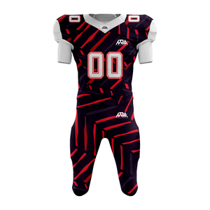 Custom High-Quality Sublimation Football Uniform Breathable Polyester Football Jersey and <b>Padded</b> Pants Set for Youth and Adult - Product Image 3