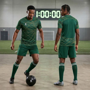 Uniformes de Fútbol Personalizados al por Mayor de Alta Calidad, Ropa de Entrenamiento Verde, Uniformes Deportivos de Secado Rápido para Hombre - Product Image 2