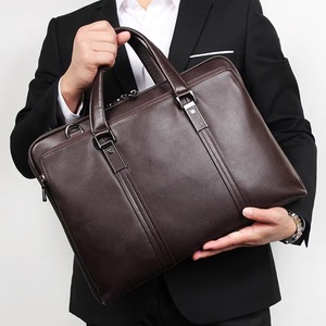 Porte-documents pour ordinateur portable en cuir véritable durable pour hommes - Sac à main de bureau pour cadres, utilisation quotidienne LLB-0406 - Product Image 1