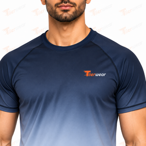 <b>Men</b> Surf <b>Swim</b> <b>T</b> <b>Shirt</b> Knitted Polyester Spandex UV Protection Quick Dry Stretch Breathable Regular Fit Short Sleeve Sublimation - Product Image 5