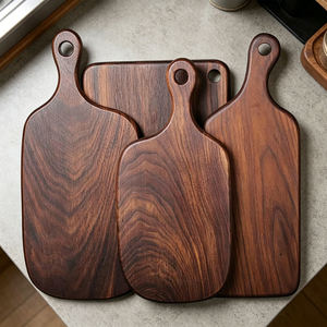 Planche à découper en bambou d'acacia écologique, mini planche rectangulaire pour fromage et pain, coffret cadeau, fête de famille, vacances, Noël, mariage - Product Image 6