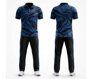 Stylish <b>Cricket</b> Uniform Custom Sublimated Design | Men Women Youth <b>Cricket</b> Wears Polo Shirt and Trouser Full Team Outfit - Product Image 5