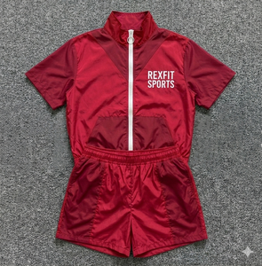 Rexfit Sports Mens Lightweight Windproof Nylon Sweatsuit 3M <b>Reflective</b> <b>Jacket</b> and Pants Tracksuit Set Wholesale - Product Image 1