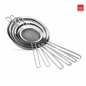 HIGH QUALITY SS CHS COMMERCIAL <b>STRAINER</b> SOUP AND JUICE WITH FINE <b>MESH</b> SINGLE HANDLE KITCHEN - Product Image 1