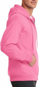 Sudadera con capucha y cremallera para hombre, 100% algodón, manga larga, cuello con cinta en el hombro, color liso, cómoda, servicio OEM, la más vendida, de Bangladesh - Product Image 3