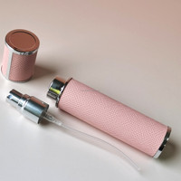 Flacon de parfum de voyage en cuir de luxe de 10 ml, vaporisateur rechargeable, mini atomiseur, pompe en métal, logo personnalisé, vente en gros