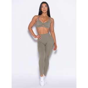 women yoga <b>set</b> high waist leggings sports bra fitness workout gym wear breathable stretch activewear - Product Image 6