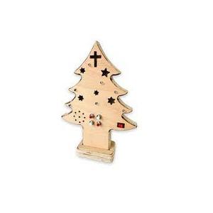Décoration de Noël en bois en gros, renne rustique à suspendre, globe à neige, ornement pour fête de fin d'année, étiquette cadeau, logo personnalisé pour arbre - Product Image 4