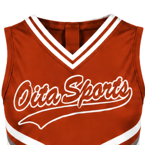 Haut de sport sans manches rouge pour équipe, uniforme de compétition, tenue d'entraînement, vêtement de performance pour cheerleading - Product Image 5