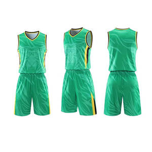 Ensemble de maillot et short de basket-ball pour homme, de qualité supérieure, respirant et à séchage rapide, en polyester - Product Image 6