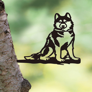 Decorazione da Parete Rustica in Ferro con Silhouette di Cane e Gatto, per Interni ed Esterni, 100% Fatto a Mano, Dimensioni Personalizzabili CIFbuy - Product Image 2