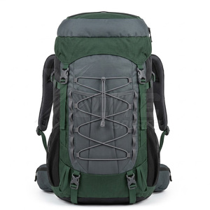 Sac à dos de randonnée et de voyage en montagne 77L+ avec cadre externe/interne, multi-poches, imperméable et ajustement réglable - Product Image 1