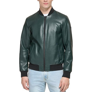 Veste de baseball en cuir de qualité supérieure avec doublure douce, style décontracté - Product Image 1