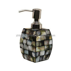 Cheap Price Mop Dispenser Liquid Soap Dispenser at Luxury Black Mother of Pearl Soap Dispenser Bath <b>Accessories</b> From India - Product Image 6