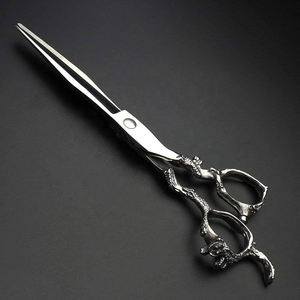 Ciseaux de barbier sur mesure avec finition polie, les meilleurs ciseaux de coiffure avec étui en cuir PU - Product Image 5