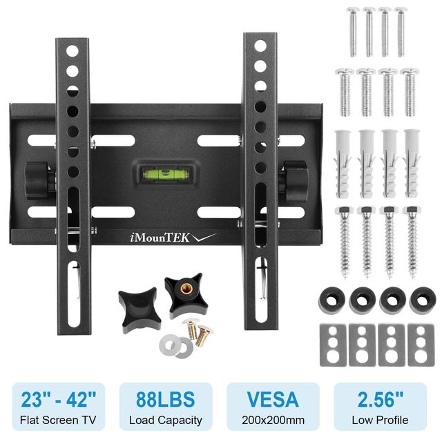 Tilt TV Wall Mount Bracket for 23"-42" LED/LCD/PLASMA Flat TVs VESA 200x200mm TV Mounts & Carts