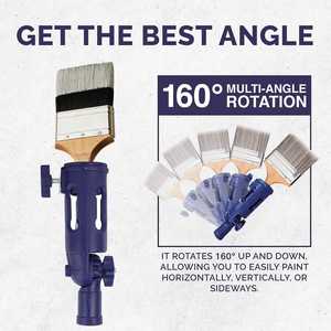 Extensor <span class=keywords><strong>de</strong></span> Brocha Multiángulo para Pintar, Herramienta para Pintar Bordes en Techos Altos, Soporte para Barra <span class=keywords><strong>de</strong></span> Extensión - Product Image 5