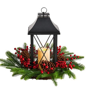 Traditional Iron <b>Lantern</b> <b>Candle</b> Holder with Antique Polish Elegant Decorative <b>Lantern</b> for Home and Event Decoration - Product Image 3