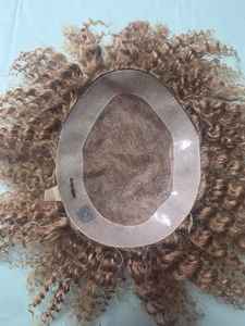 วิกผมคนอินเดียแบบม้วนผมสำหรับผู้ชายผมปลอมแบบโมโน - Product Image 4