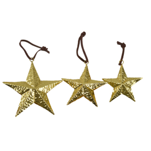 Zikra Handicrafts Hanging Star <b>Ornaments</b> Iron Metal Painted Finishing Shiny Theme Tabletop Decoration Christmas Eco-Friendly - Product Image 6