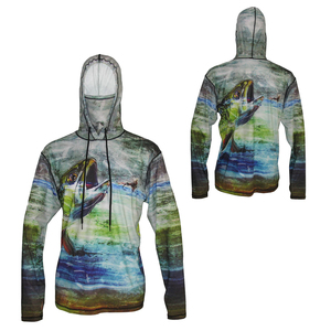 Sudadera con Capucha Personalizada Impermeable con Estampado para Exteriores, Protección UV, Ligera, Transpirable, de Manga Larga para Caza y Pesca - Product Image 6