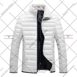 Hot Selling Men's Waterproof <b>Packable</b> Puffer Hooded <b>Jacket</b> Mandarin Collar Front Logo Standard Plus Sizes Autumn Made Pakistan - Product Image 5