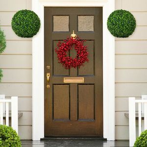 2 Pezzi Sfere Decorative in Bosso Artificiale, Piante Finte a Sfera per Vasi, Ideali per Decorazioni Domestiche o Ufficio - Product Image 5